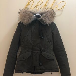 Moncler coat detail pic